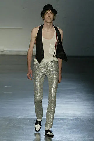Dior ss06 best sale glitter pants