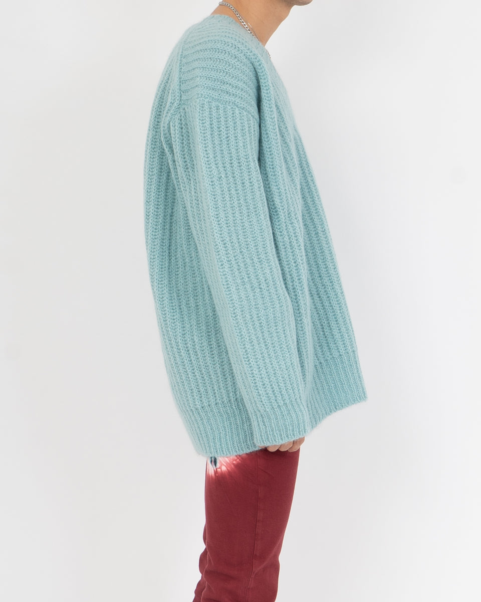 SS19 Light Blue Oversized Mohair Knit – Backyardarchive