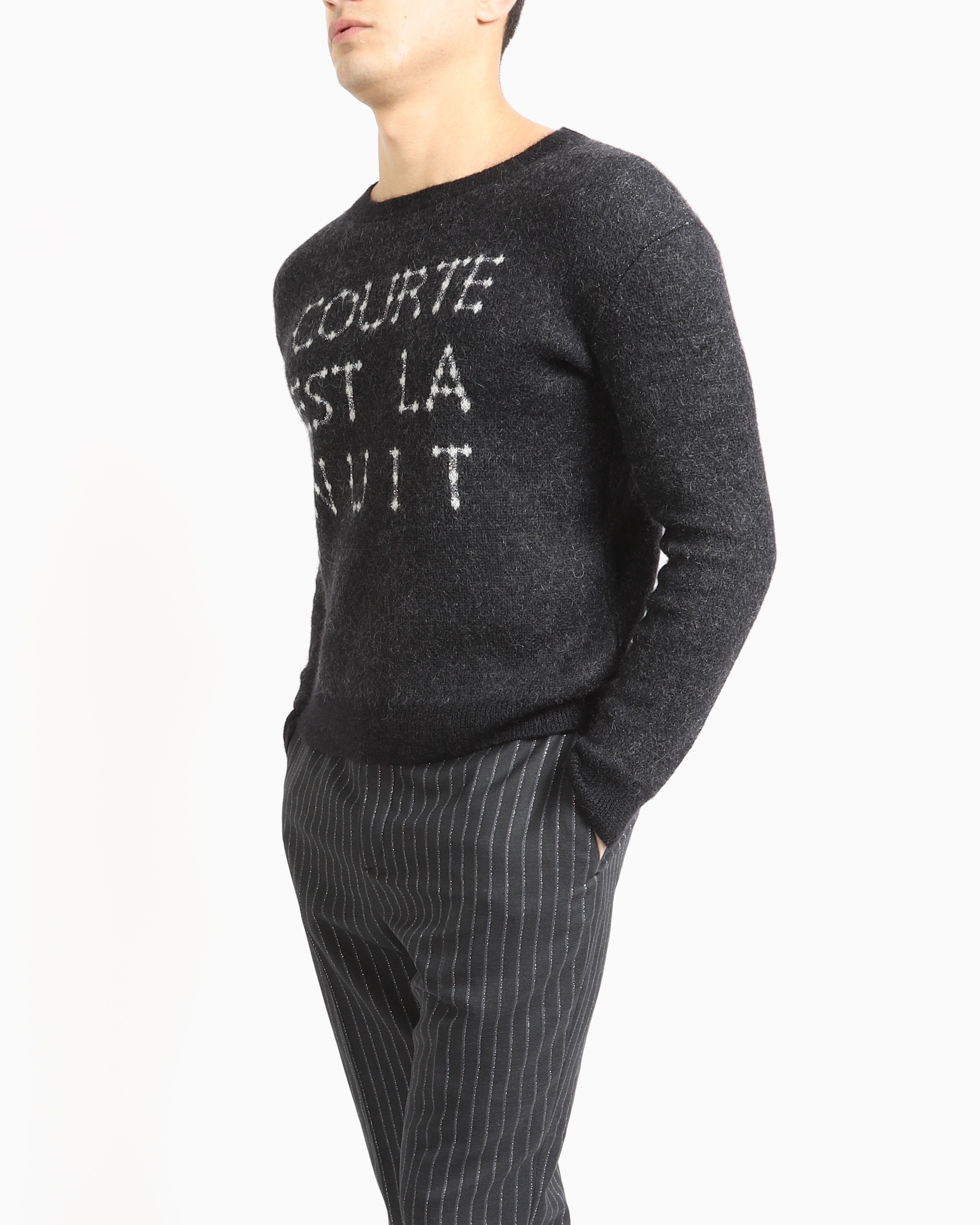 FW19 ,,Courte Est La Nuit'' Intarsia Knit in Wool