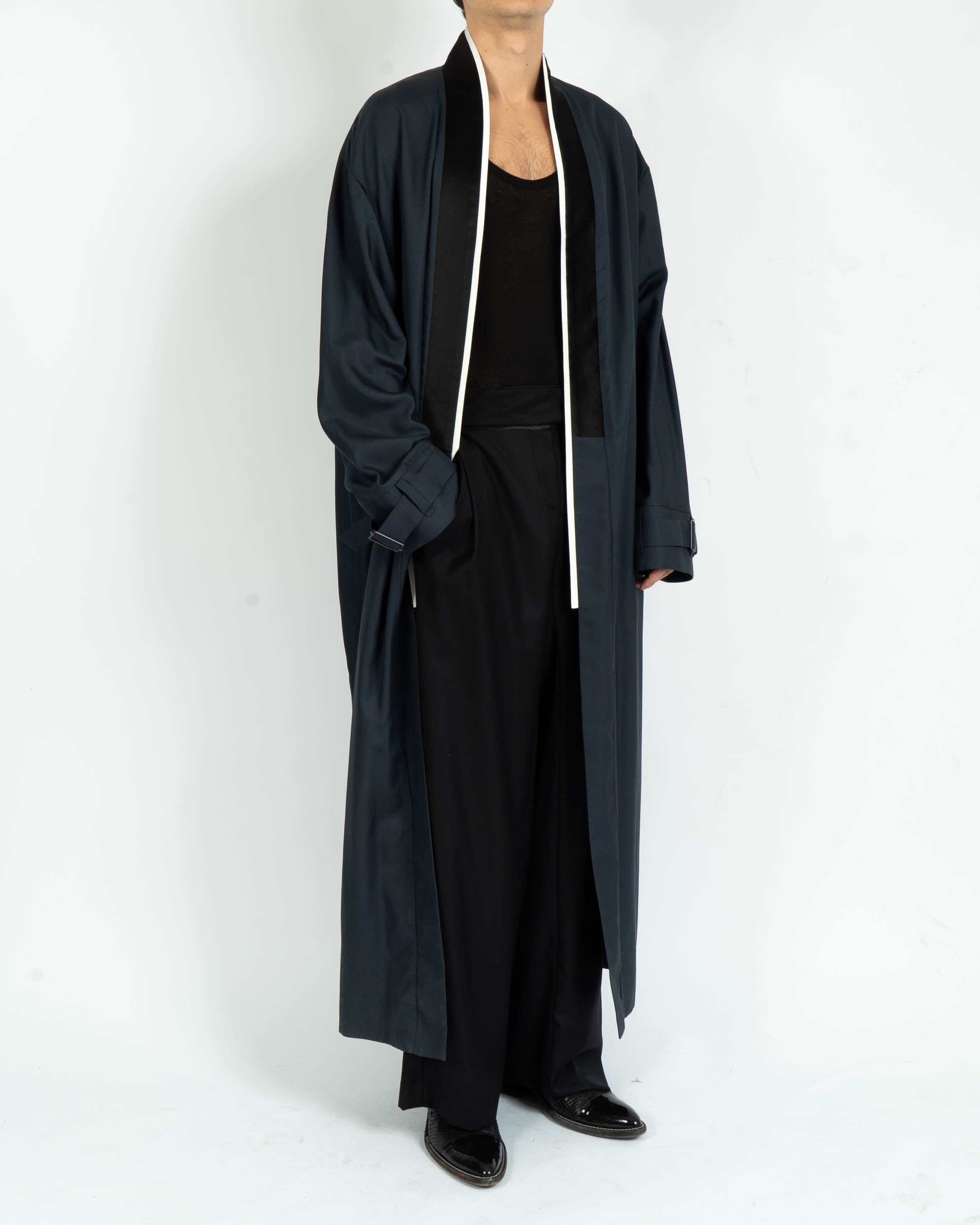 SS17 Navy Kimono Robe Coat