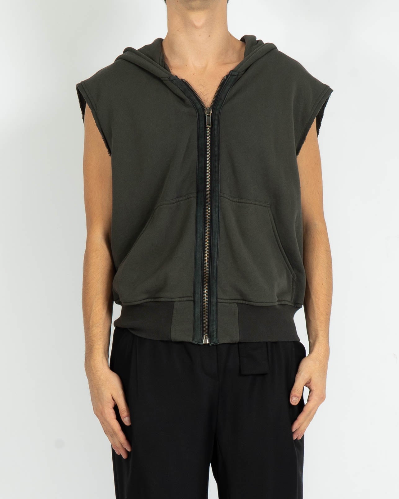 SS14 Sleeveless Perth Zip Hoodiie