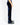 Blue Elastic Waistband Velvet Trousers