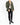 SS19 Cropped Waxed Green Linen Caban Jacket