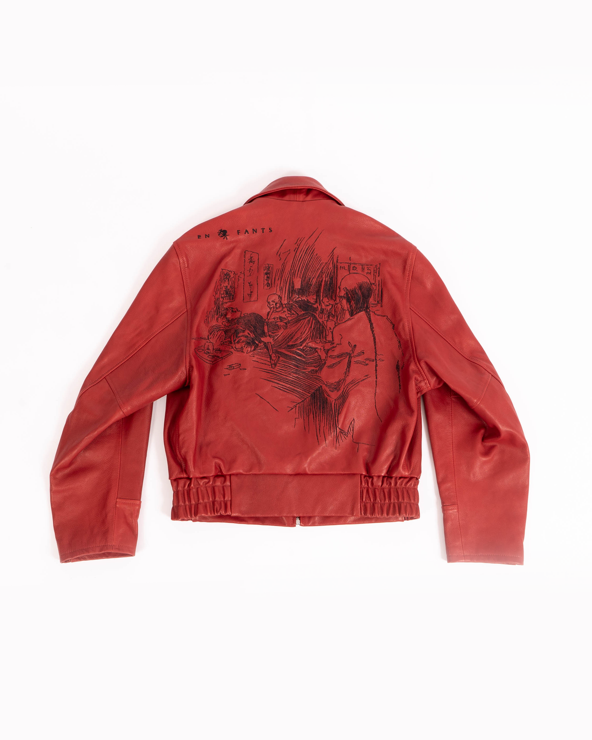 FW23 Opium Den Frank Leather Jacket Red – Backyardarchive FW23 Opium Den Frank Leather Jacket Red – Backyardarchive