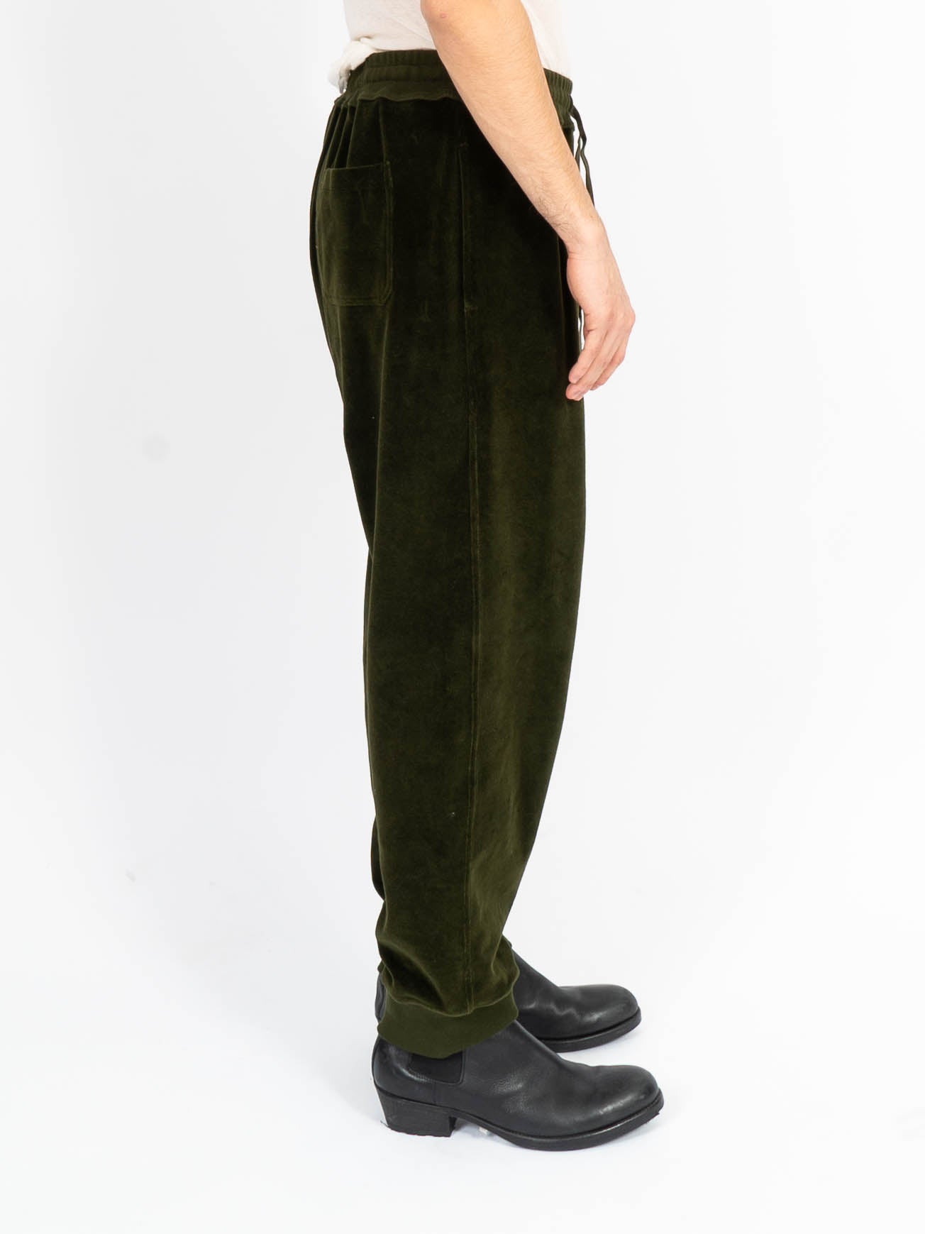 Relaxed viscose trousers