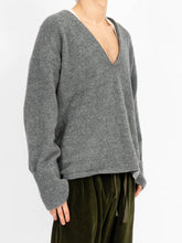 Load image into Gallery viewer, SS16 Relaxed V-Neck Knit Grey