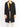 SS17 Satin Collar Raglan Coat in Black Boucle Wool