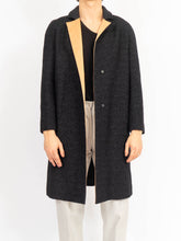 Load image into Gallery viewer, SS17 Raglan Coat Black Boucle