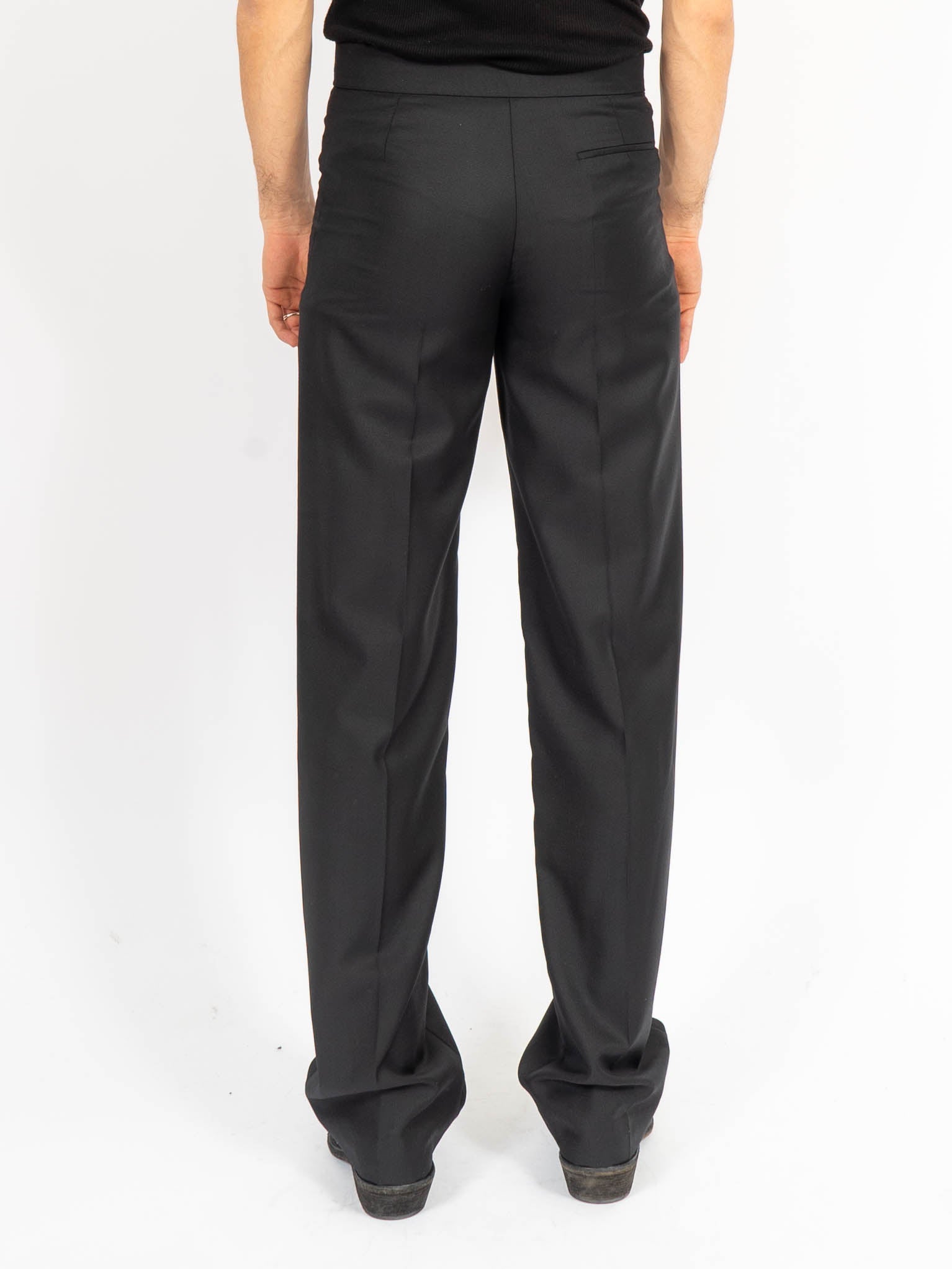FW06 Flared Trousers Black Viscose