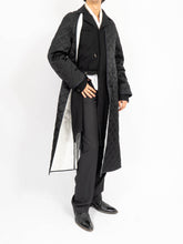 Load image into Gallery viewer, FW16 Double Layer Quilted Coat Black