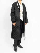 Load image into Gallery viewer, FW16 Double Layer Quilted Coat Black