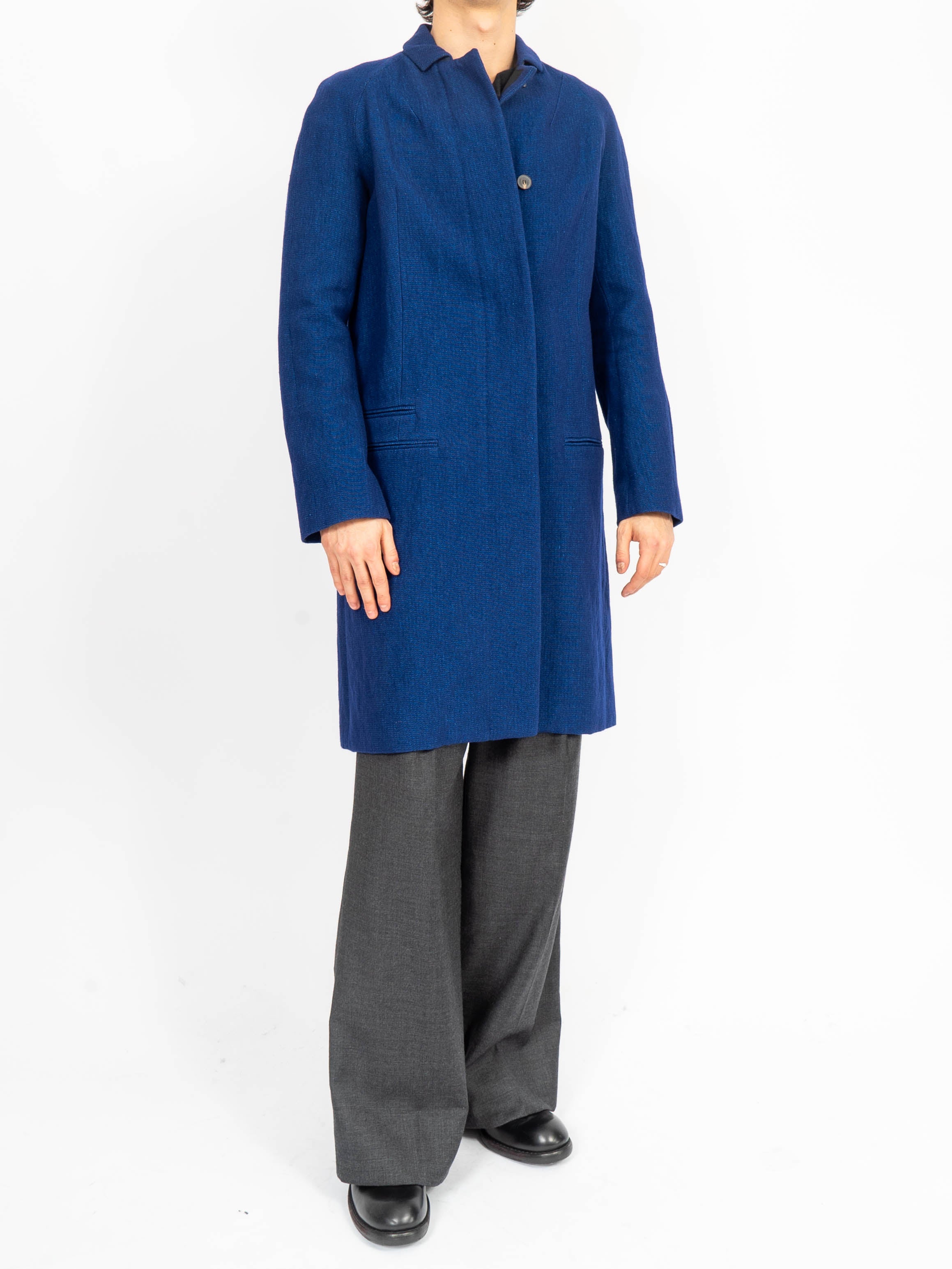 FW17 Cotton Workwear Coat Blue