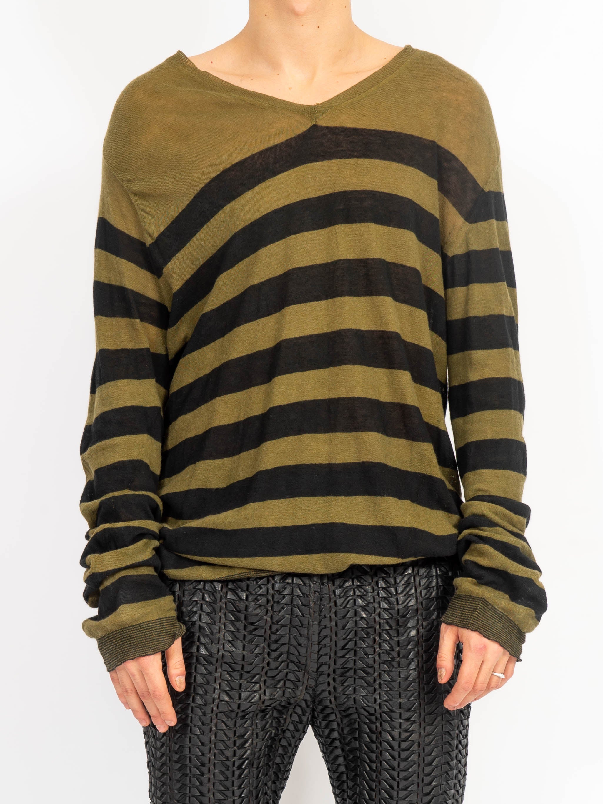 SS18 Green Striped Knit