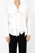 Load image into Gallery viewer, FW19 White Cotton Draped Shirt