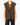 FW13 Sleevless Shirt in Brown Linen