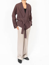 Load image into Gallery viewer, FW09 Purple Silk Kimono Shirt