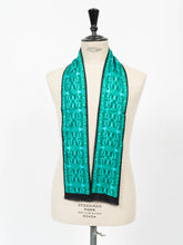Load image into Gallery viewer, Green Silk Square Scarf