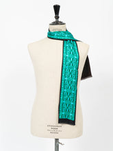 Load image into Gallery viewer, Green Silk Square Scarf