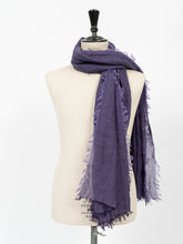 Load image into Gallery viewer, Purple Wool Scarf