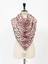 Load image into Gallery viewer, FW18 Burgundy Metallic Leo Scarf