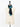 Black & Blue Intarsia Scarf