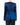 FW18 Distressed Round Shoulder Jacket in Blue Silk Satin and Viscose
