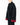 FW19 Embroidered Sleeves Cropped Overcoat in Black Wool