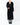 FW11 Black Unstructured Longcoat in Black Wool with Satin Shawl Collar