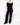 FW13 Wide Neck Ribbed T-Shirt in Black Cotton