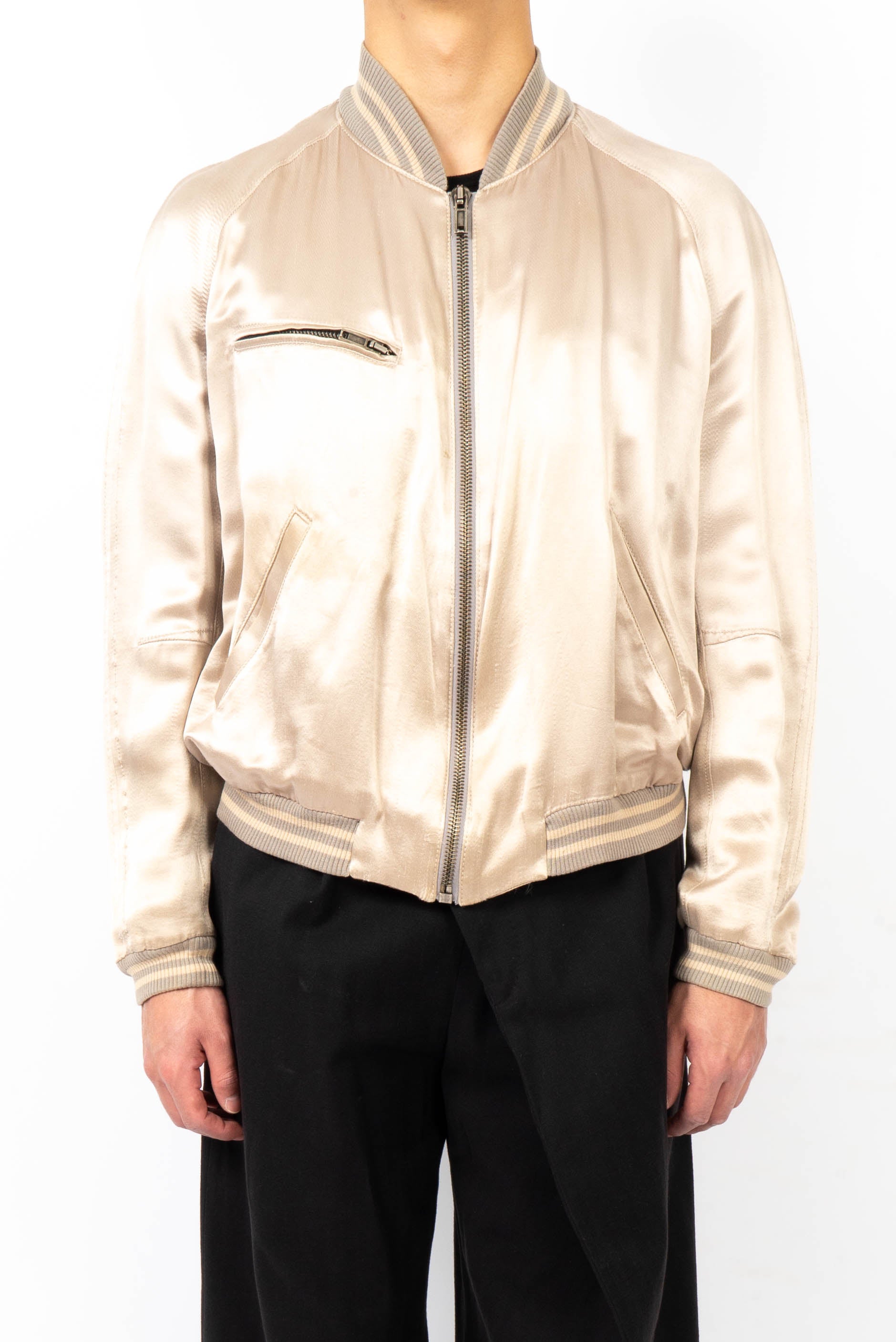 SS15 Pale Amorpha Silk Bomber