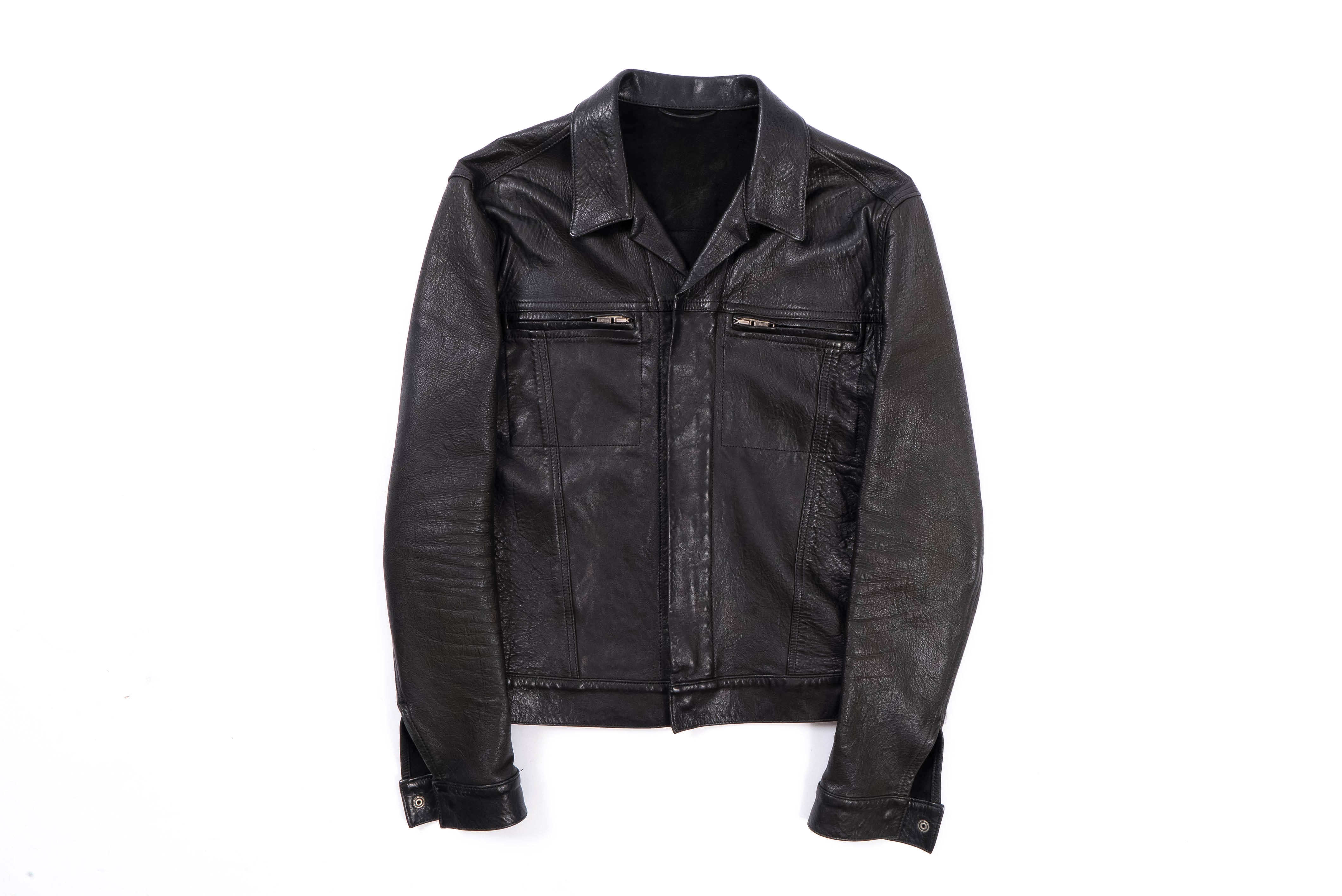 FW15 Black Leather Jacket