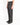 SS18 High-Waisted Striped Trousers in Black & White Viscose