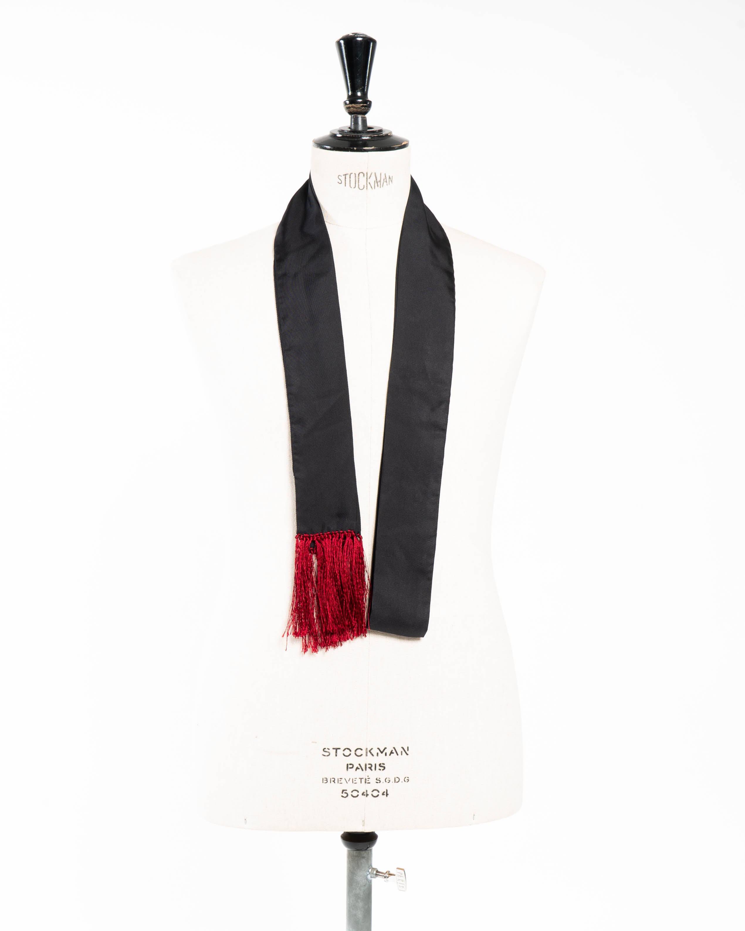 FW17 Fringed Silk Long-Scarf