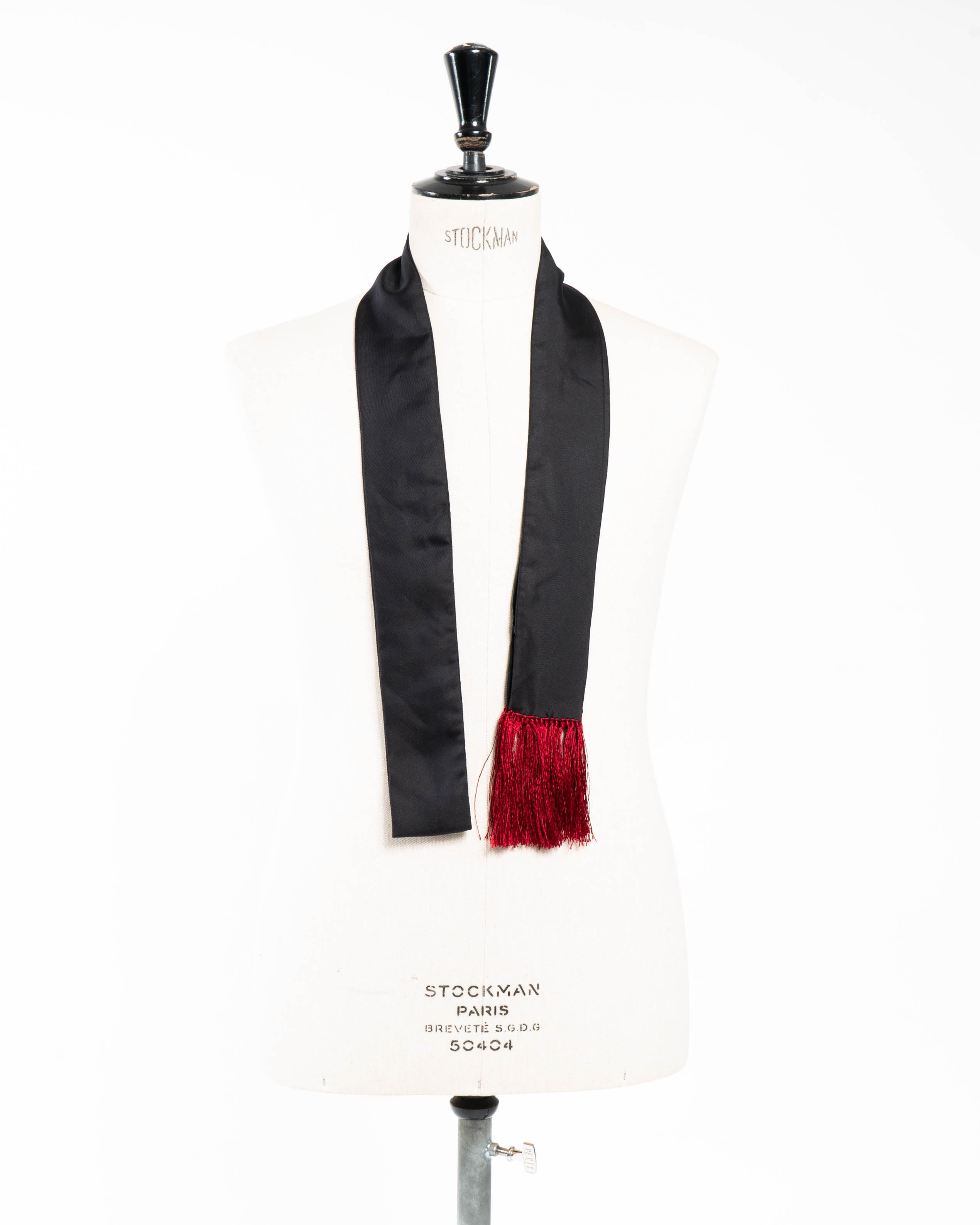 FW17 Fringed Silk Long-Scarf