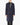 SS18 Leather Trimmed Coat in Navy Wool