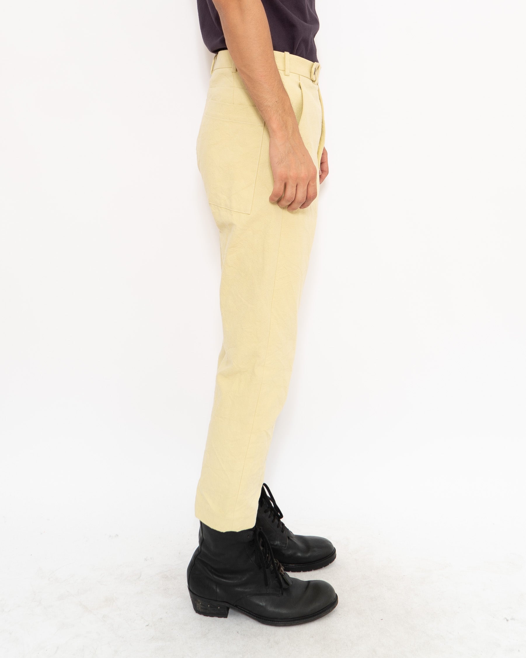 FW19 Crystall Yellow Low Crotch Trousers Sample