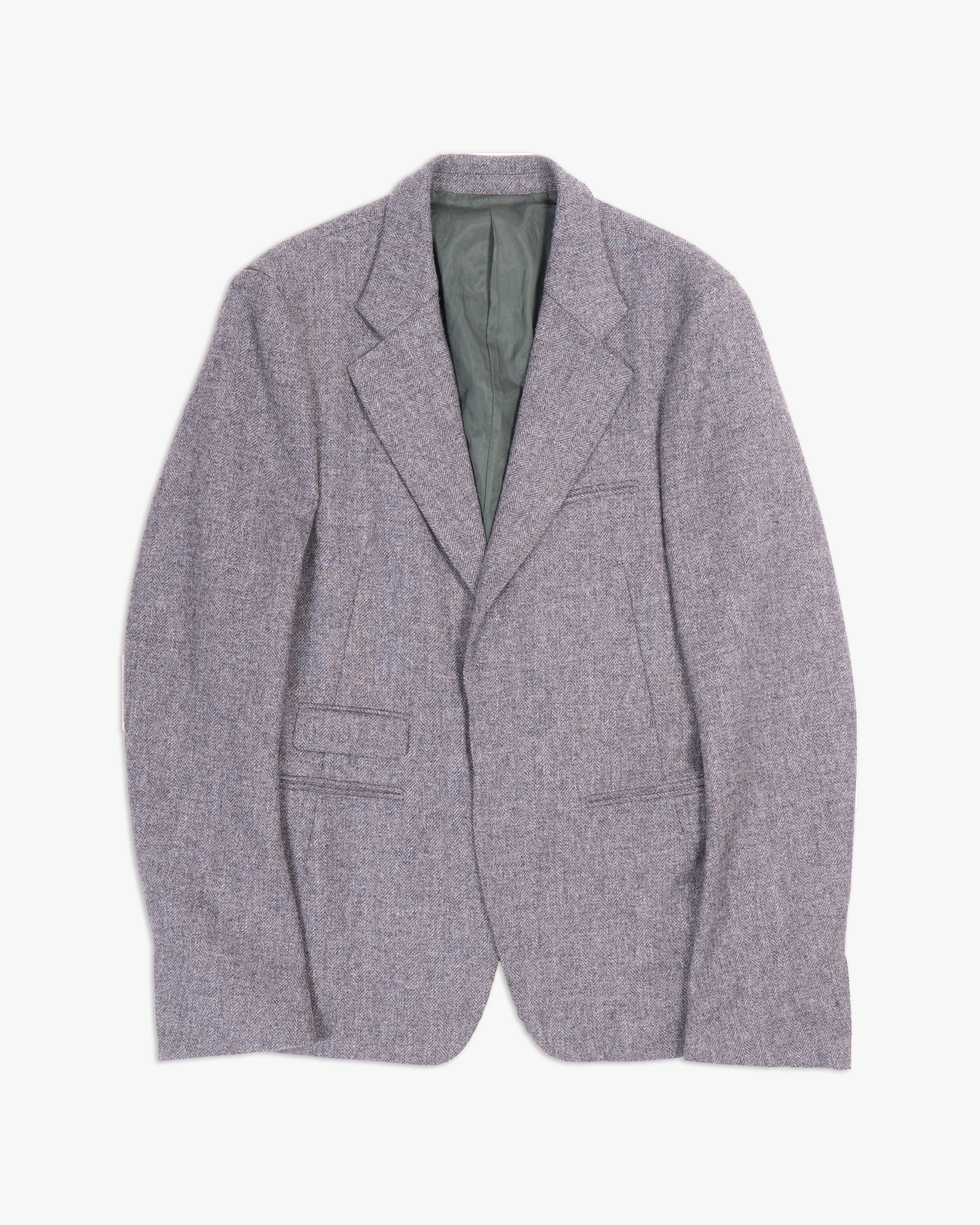 FW14 Grey Chevron Wool Blazer