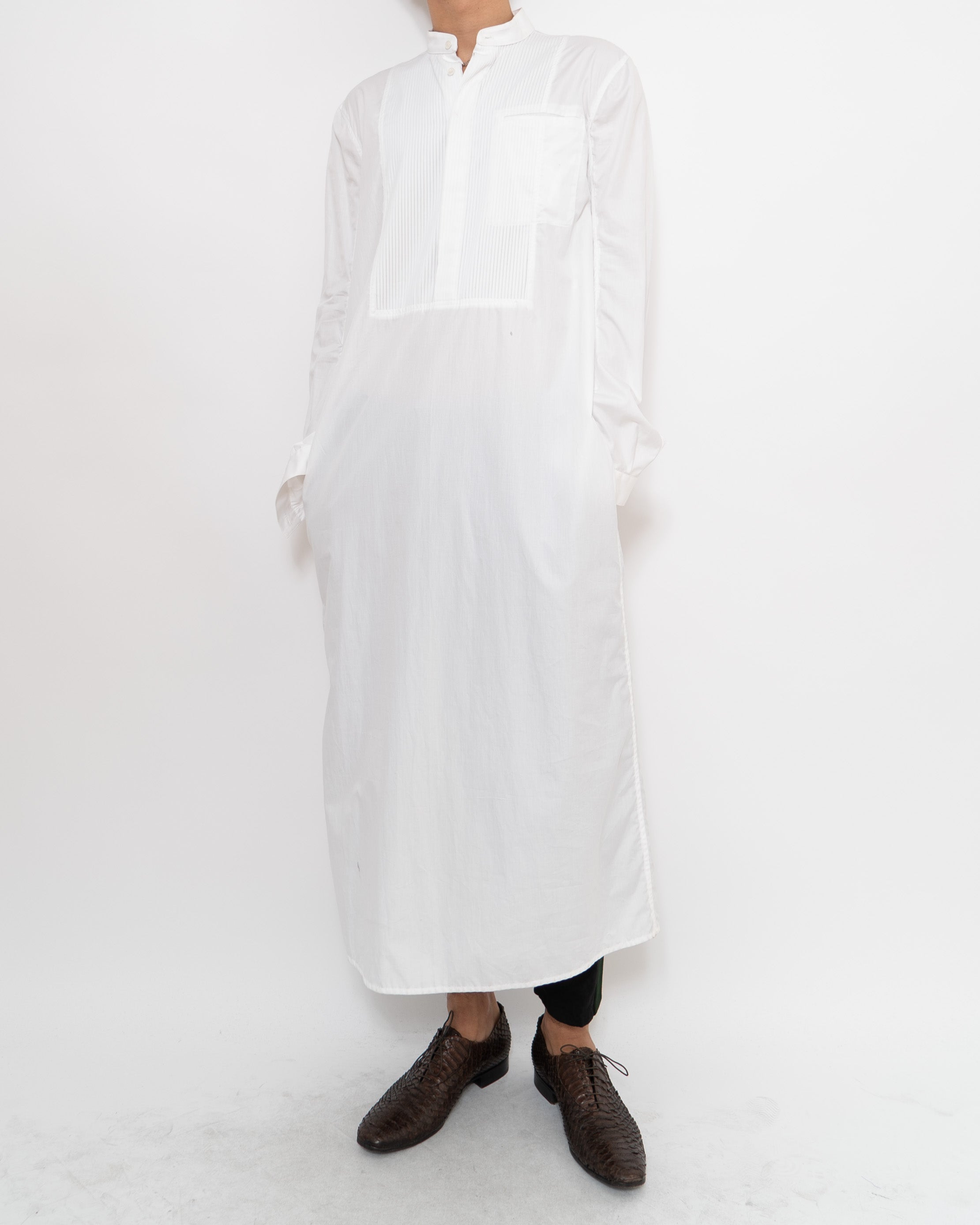 FW14 Byron White Plisse Caftan 1of1 Sample