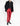 SS18 Slim Trousers in Red Silk Jacquard