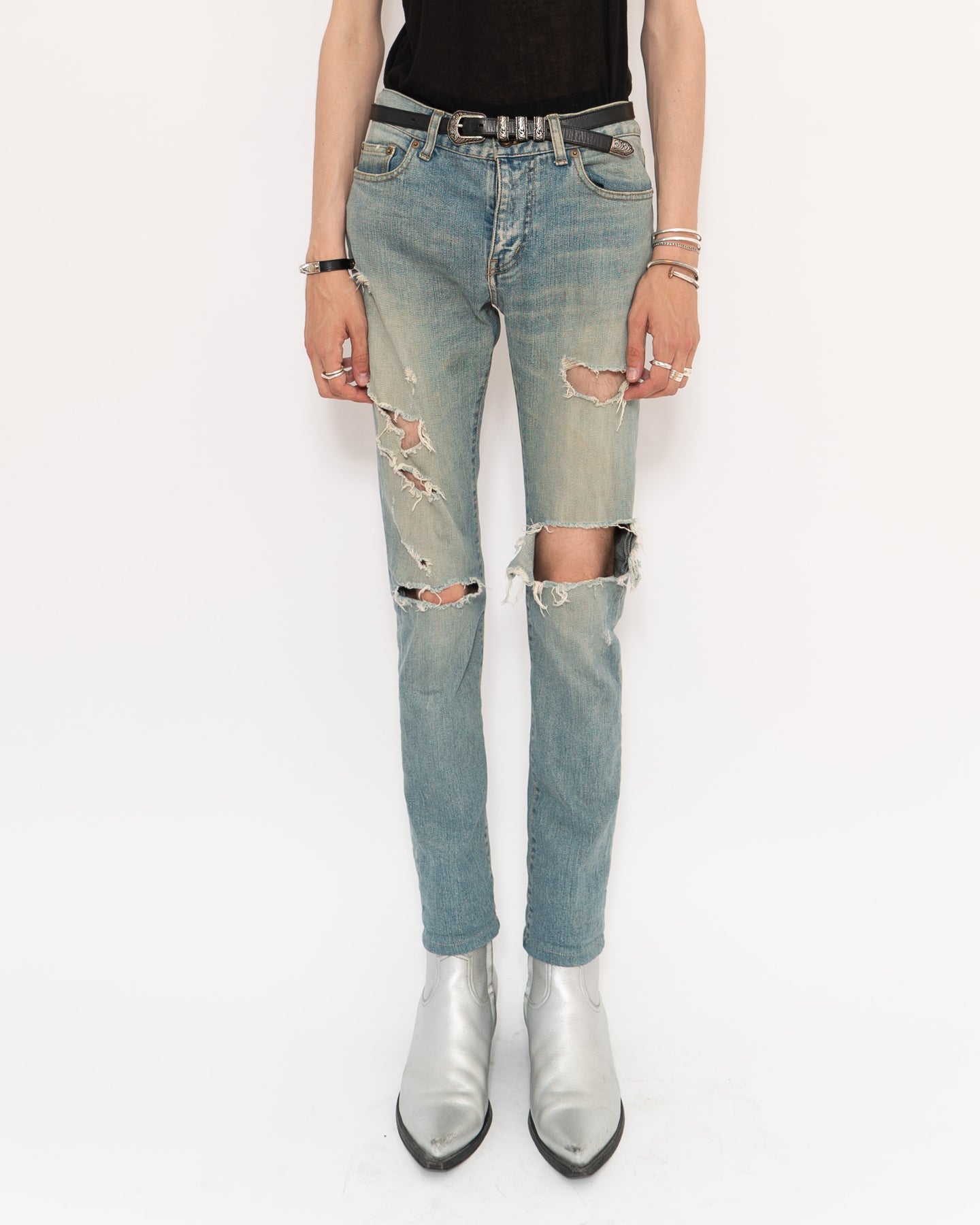 Saint laurent shop crash denim