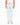 Embroidered Raw Hem Jeans in Light Wased Denim