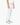 Embroidered Raw Hem Jeans in Light Wased Denim
