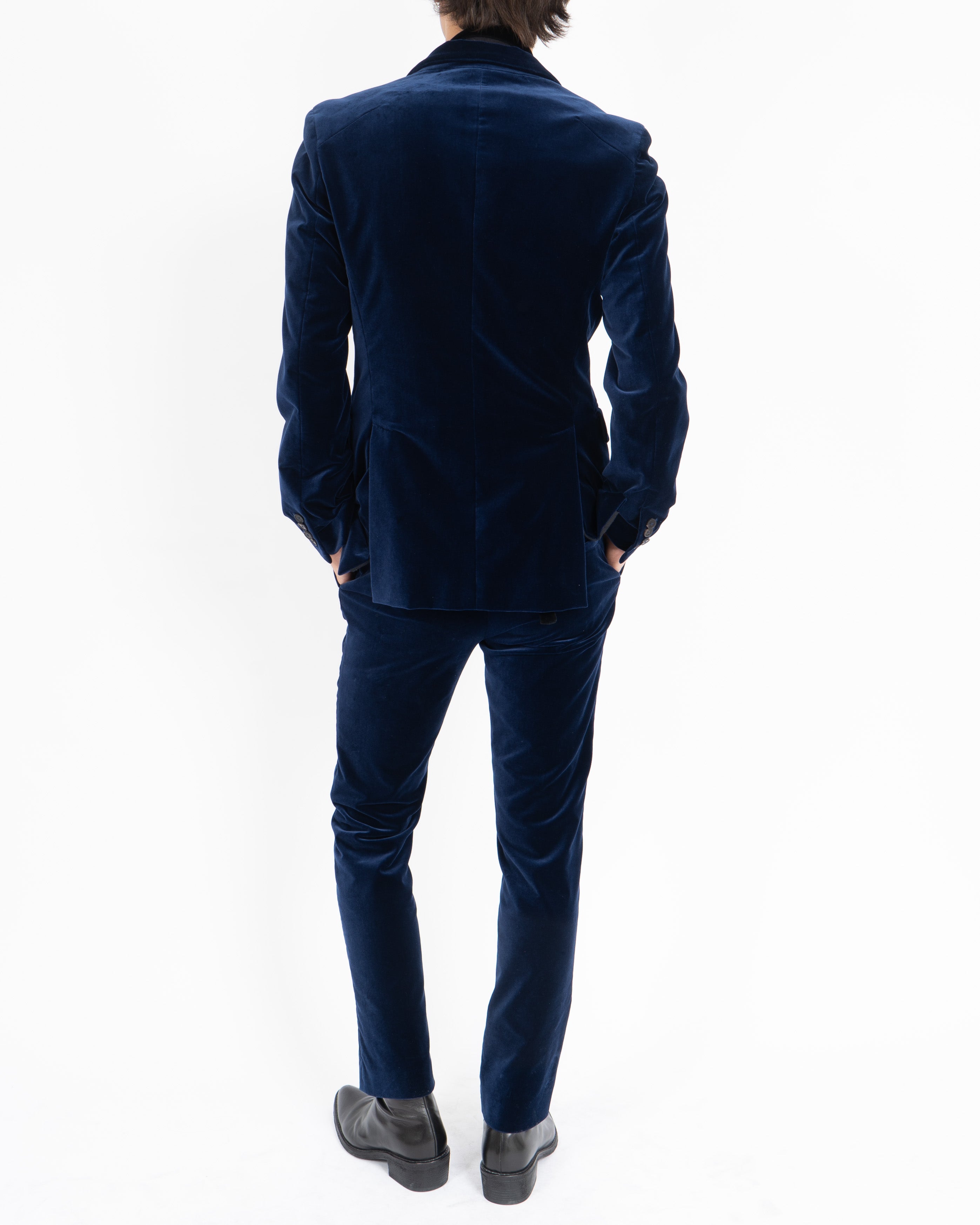 FW20 Night Blue Velvet Suit