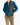FW16 Peacock Embroidered Bomber in Blue Velvet