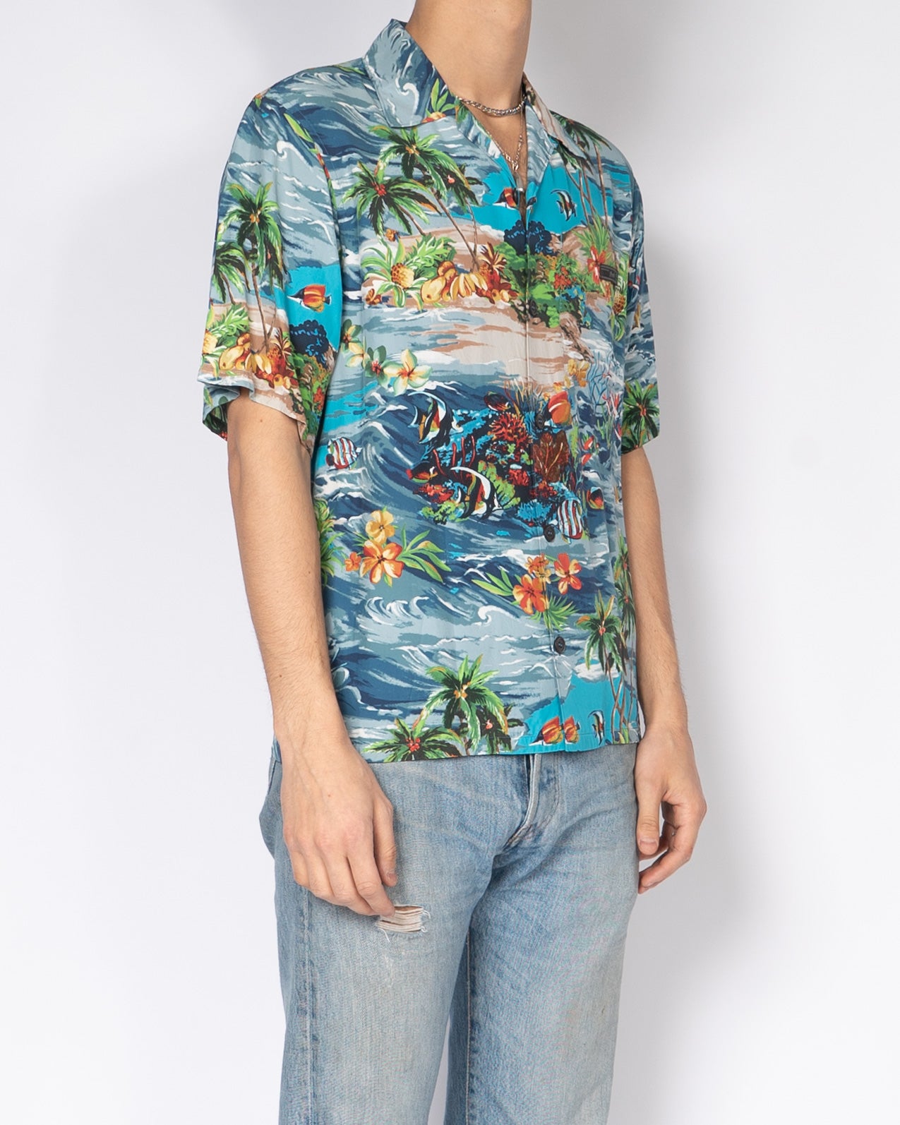 Hawaii Printed Viscose Bowling Shirt