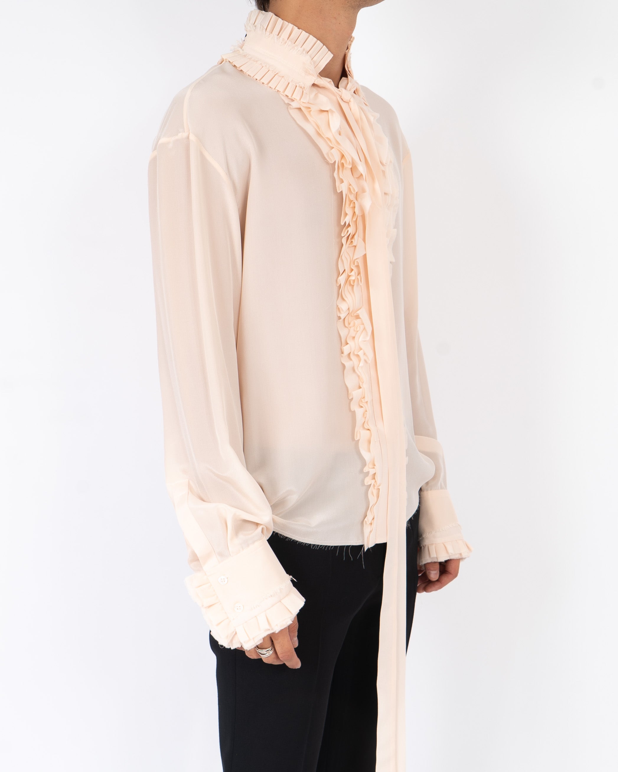 FW18 Sophora Pale Rose Silk Shirt