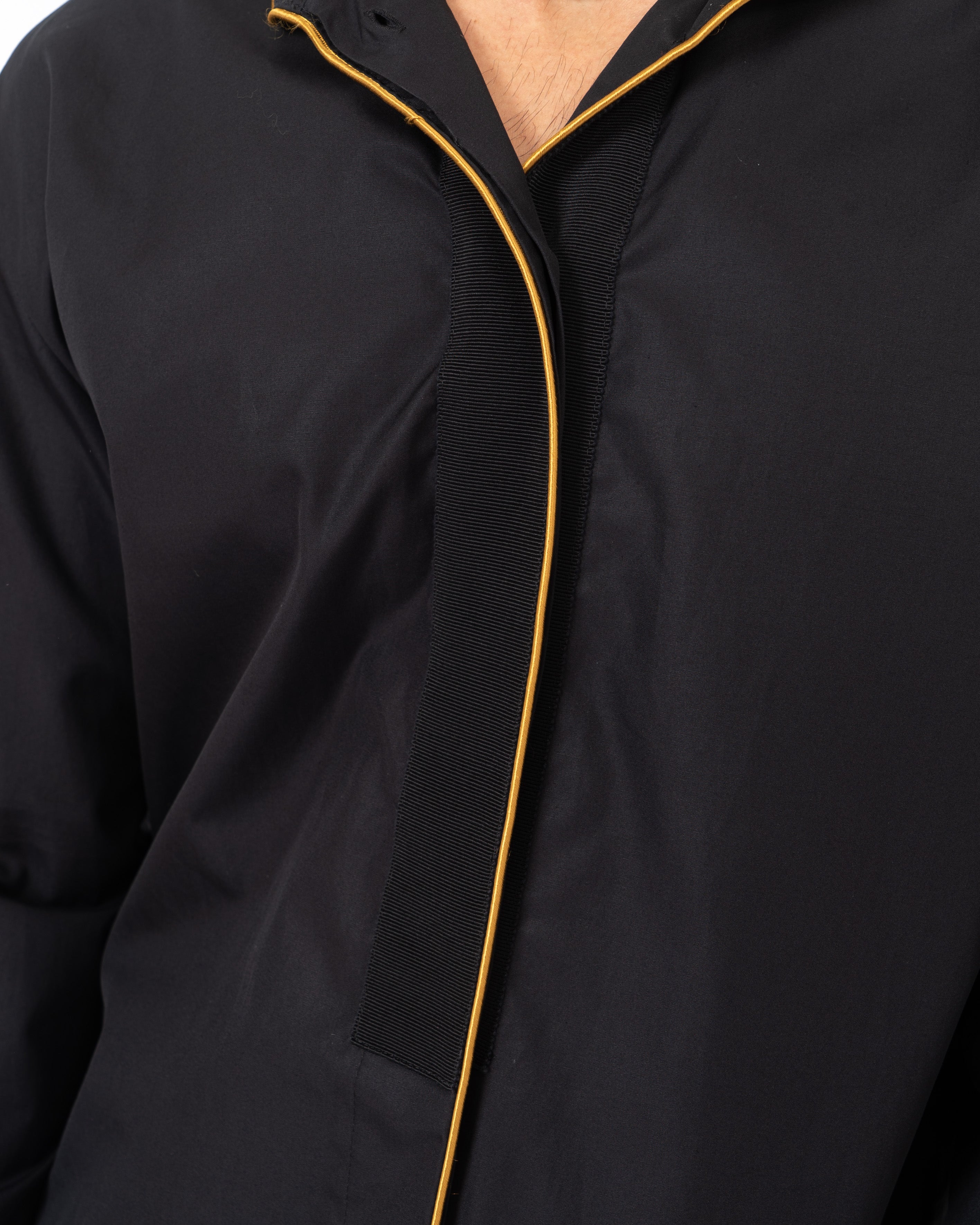 FW18 Byron Black Crossgrain Shirt Sample
