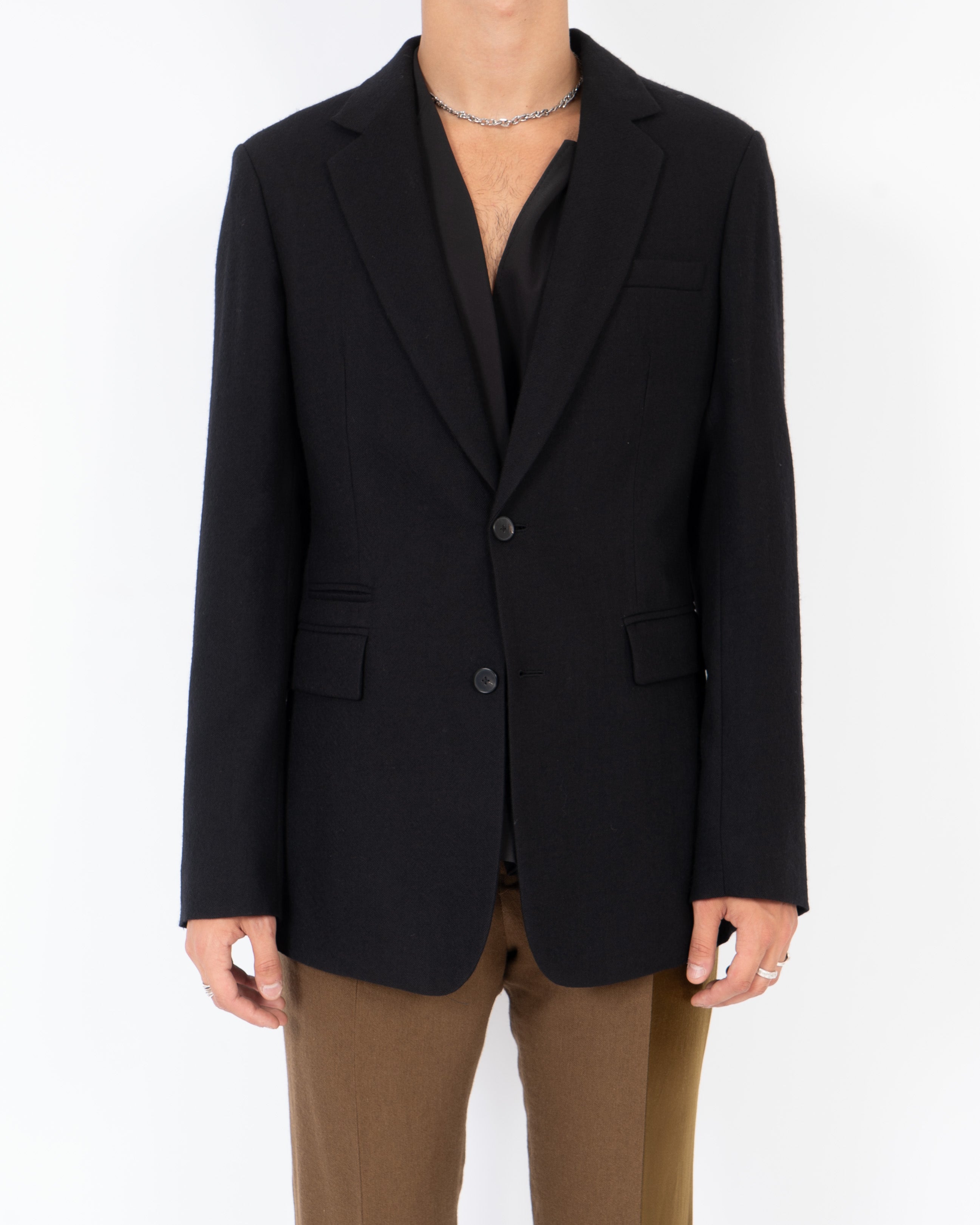 FW20 Proud Black Wool Blazer Sample