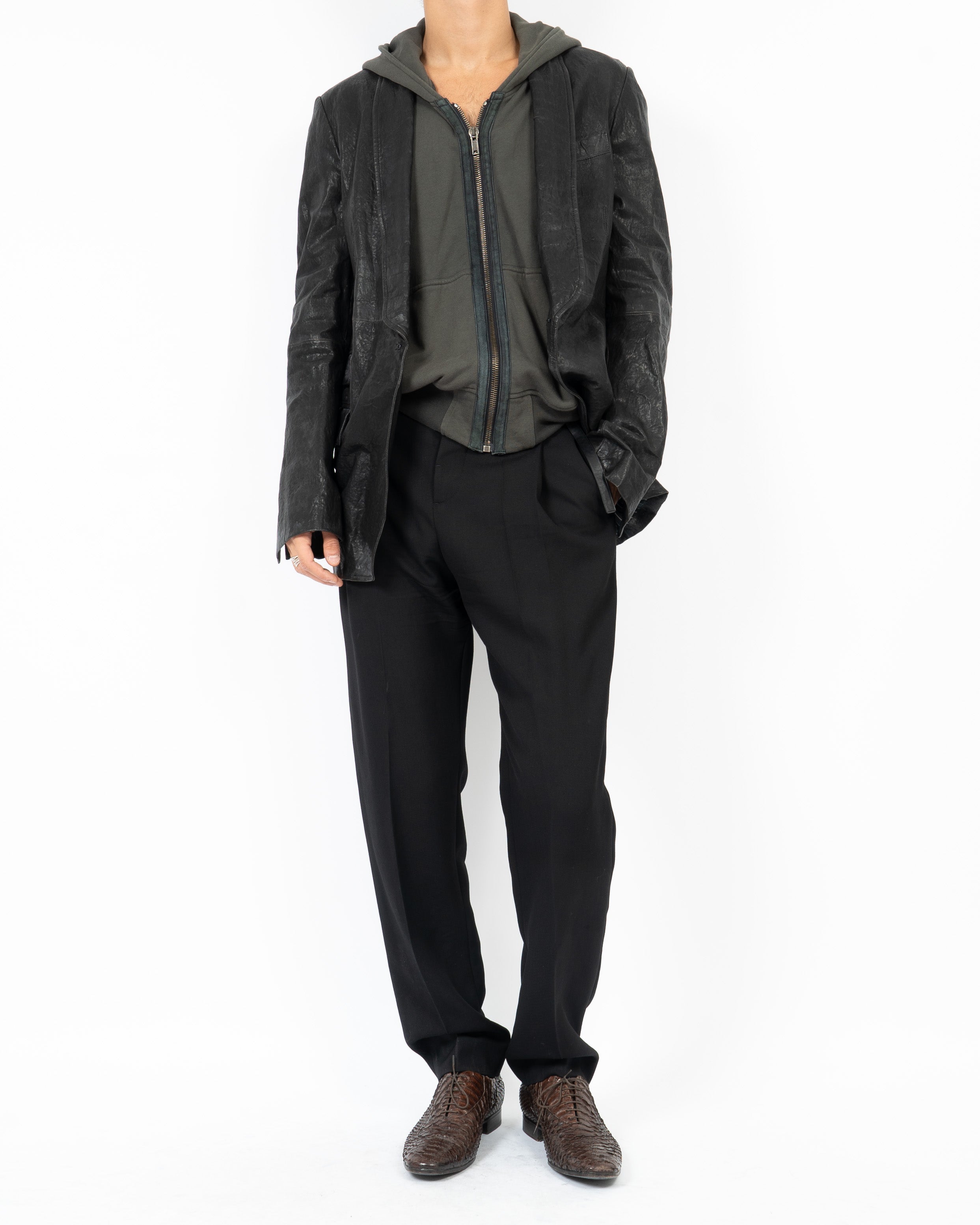 SS14 Kills Black Leather Blazer