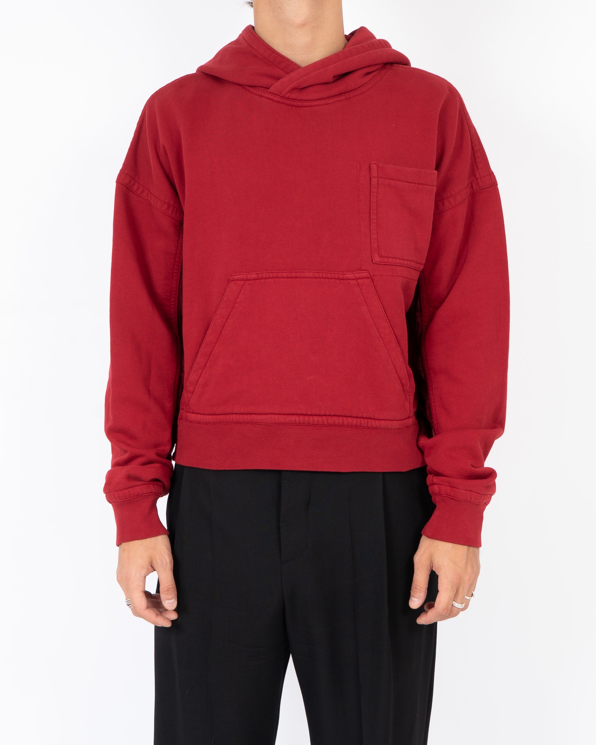 FW17 Red Panelled Perth Hoodie